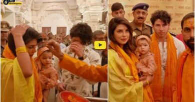 प्रियंका चोपड़ा ने निक जोनास और बेटी मालती के साथ अयोध्या में राम मंदिर में आशीर्वाद लिया। तस्वीरें देखें
